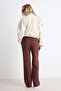 Çok Renkli Çizgili Wide Leg/Geniş Paça Tok Kumaş Örme Pantolon TWOAW27PL00004 - 4