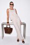 Beige Striped Top and Bottom Set Tdrss26Au00101 - 3