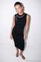 Black Accessory Detailed Sheath Dress Tdrss26El00109 - 2