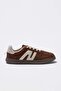 Brown Suede Kids/Teenagers Unisex Retro Sports Shoes Takaw27Sn00005 - 11