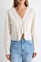 Beyaz %100 Pamuk Fisto Brode Bluz TWOSS26BZ00740 - 4