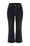 Black Contrast Stitched High Waist Medium Stretch Flare Spanish Jeans Tbbaw27Cj00004 - 9