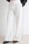 Beyaz  Wide Leg/Geniş Paça Dokuma Pantolon TWOAW22PL0139 - 3