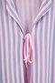 Pink Soft Touch Cotton Blend Striped Tied Knitted Pajama Set Thmaw26Pt00072 - 5