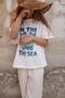 Printed Sun T-shirt Muslin Pants Set - 5