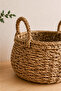 Wicker Knitted Multi-Purpose Medium Size 26 X 22 Basket/Flower Pot/Organizer with Handles - 3