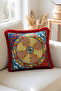 Red Tassel, Milano 4 Pattern Decorative 43X43Cm Square Throw Pillow Case - 2