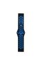 ®   Watch 22mm Sport Perforated Strap - Black-Blue - 2