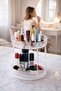 Makeup organizer with 360 degree rotation