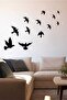 Black Flying Bird Flock Living Room, Sitting Room and Office Wall Sticker Set - 4