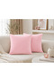 Pink Throw Pillow Cover Set of Two Decorative Modern Sofa Throw Pillows 45X45 / 50X50 / 40X40