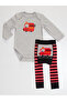 Firefighter Baby Boy Bodysuit Tights-Pants Set - 5