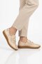 Beige Genuine Leather Flexible Comfortable Sole Women's Casual Shoes 2010731Y Z - 2