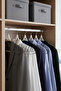 6 Pcs Luxury White Plastic Coat Hanger Clothing Hanger Suit Hanger Skirt Hanger - 6