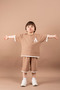 Two-piece boys' summer outfit set: printed t-shirt and shorts with trim detail - 3