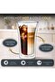 2PCS Double Wall Glass 400ml, Borosilicate Tall Glass For Hot & Cold Coffee, Americano & Latte Drinks, DG502 - 5