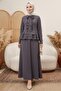 Nesla Tunic Skirt Double Set 1418 - Anthracite - 3
