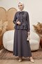 Nesla Tunic Skirt Double Set 1418 - Anthracite - 2