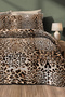 Leopard Double Duvet Cover Set Special Woven Cotton Satin 3D Special Design Premium - 3