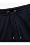 Bermuda Pique Fabric Pleated Waist Lace up Shorts - 5