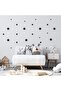 Star Wall Sticker Black 3-4-5cm 100 Pieces Minimalist Wall Fashionable Decals - 5