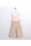 Girl's Acurlu Cropped Linen Trousers Set 2-5 Years Beige - 3