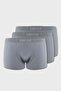 111080035 Mark 3 Pieces Men's Modal Seamless Boxer Briefs Gray