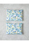 Summer Blooms Easy-Iron 2-Piece Pillowcase 50X70 cm Blue