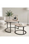 Round Coffee Table, Nesting Side Tables
