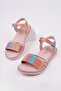 Girl's Orthopedic Velvet Rainbow Bow Sandals