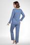 Mecit 6104 Indigo Women's Plus Size Pajamas Set - 2