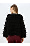 Crop Tassel Textured Button Detailed Cardigan - 4