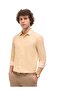 Men's Beige Solid Tailored Fit Formal Shirt for Every Occasion