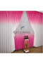 Fuchsia Colorful Color Transitioning Gradient Right/Left Suit Tulle Background Curtain - 2