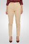 Women Regular Fit Plain Chino Pants, Beige
