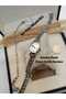 Charm Model Minimal Women's Wristwatch... Silver Color Case and Steel Chain Strap - 2