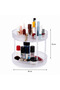 Makeup organizer with 360 degree rotation - 3