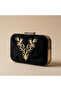 Turquoise Embroidery Detailed Bag Black - 3