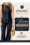 Women's Dark Navy Blue Vest and Palazzo Pants Set - 2