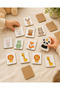 Intelligence Cards Wooden Educational Memory Matching Game Cute Animals Puzzle Toy ( 5.5 x 7.5 CM) - 2