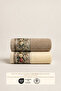 Fiore 2-Piece Towel Set 100% Certified Cotton, Floral Patterned Hand/Face/Kitchen Towels 50X90Cm - 2