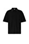 Basic polo collar oversize t-shirt