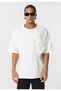 Oversize T-Shirt with Pocket Detail - 2