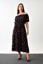 Off-The-Shoulder Patterned Maxi Dress - 2