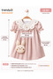 Baby Girl Dress with Bag Embroidered Summer Dress Holiday Birthday Dress 9-12-18-24 Months - 4