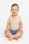 Baby Boy Polo Collar Elephant Embroidered 2-Piece Set with Shorts Summer Fabric 6-24 Months - 2
