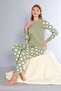 Women's Cotton Long Sleeve Pajama Set 09-272 - 4