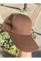 Brown Plain Basic Baseball Hat Unisex Adjustable Cap - 3