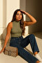 Women's Premium Wide Leg Navy Blue Jeans - 3