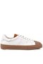 - Genuine Leather Beige Color Men's Sneaker - 666-03-80